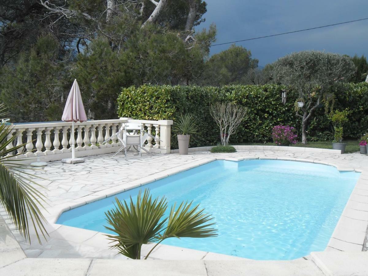 Charmante Villa à 15 min de Nice avec piscine Blausasc Esterno foto